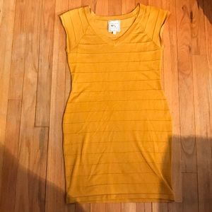 Yellow bandage dress